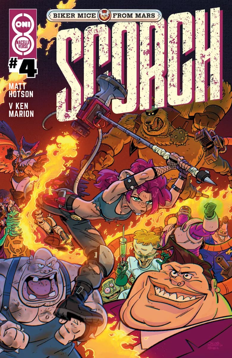 Biker Mice from Mars Scorch #4 Cover B Jacob Perez Var cover