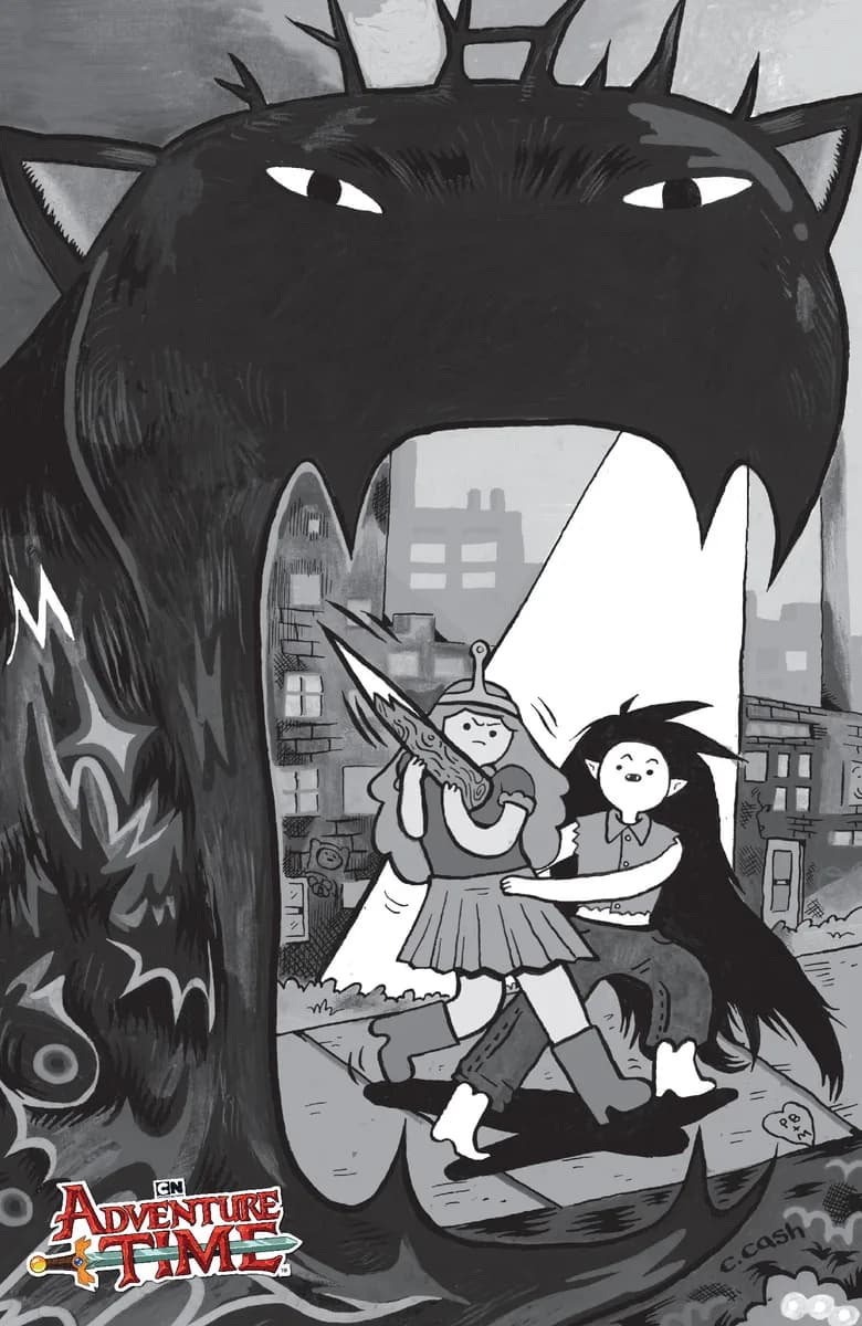 Adventure Time Bonnie the Vampire Hunter #1 (One-Shot) Cover D Caroline Cash B&W 1:10 Var cover