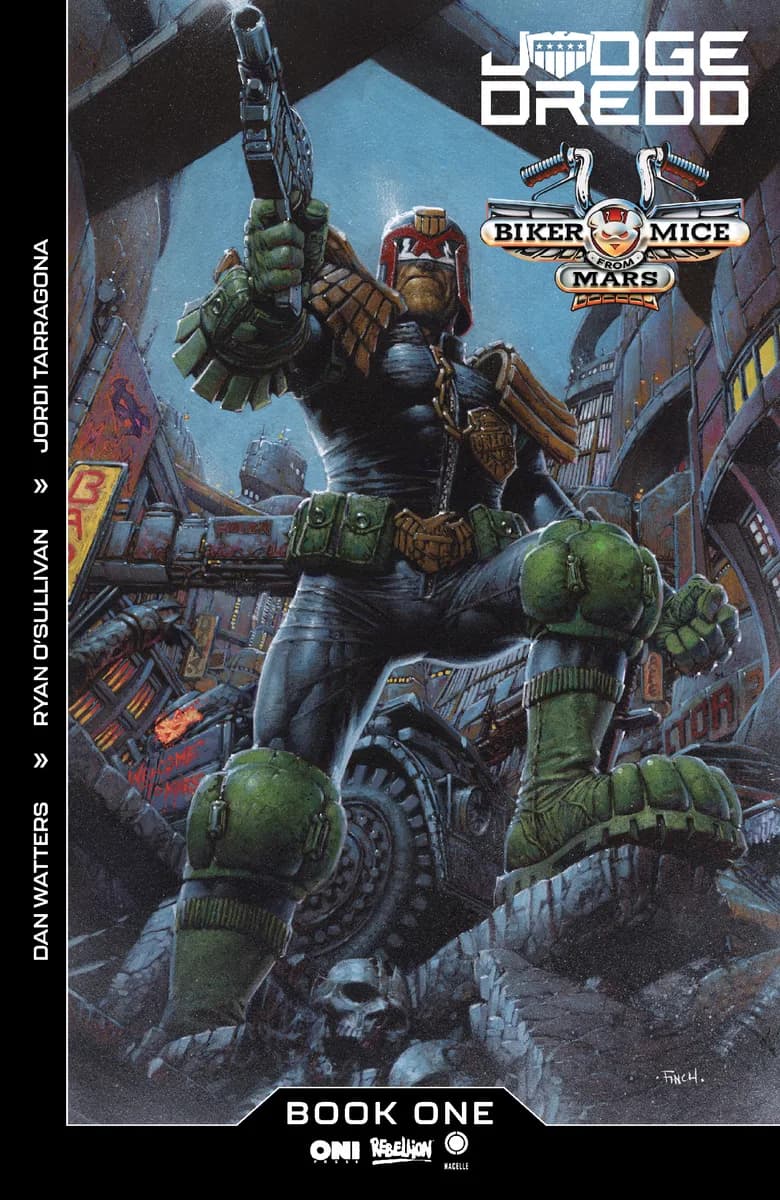 Judge Dredd/Biker Mice from Mars #1 Cover A David Finch cover