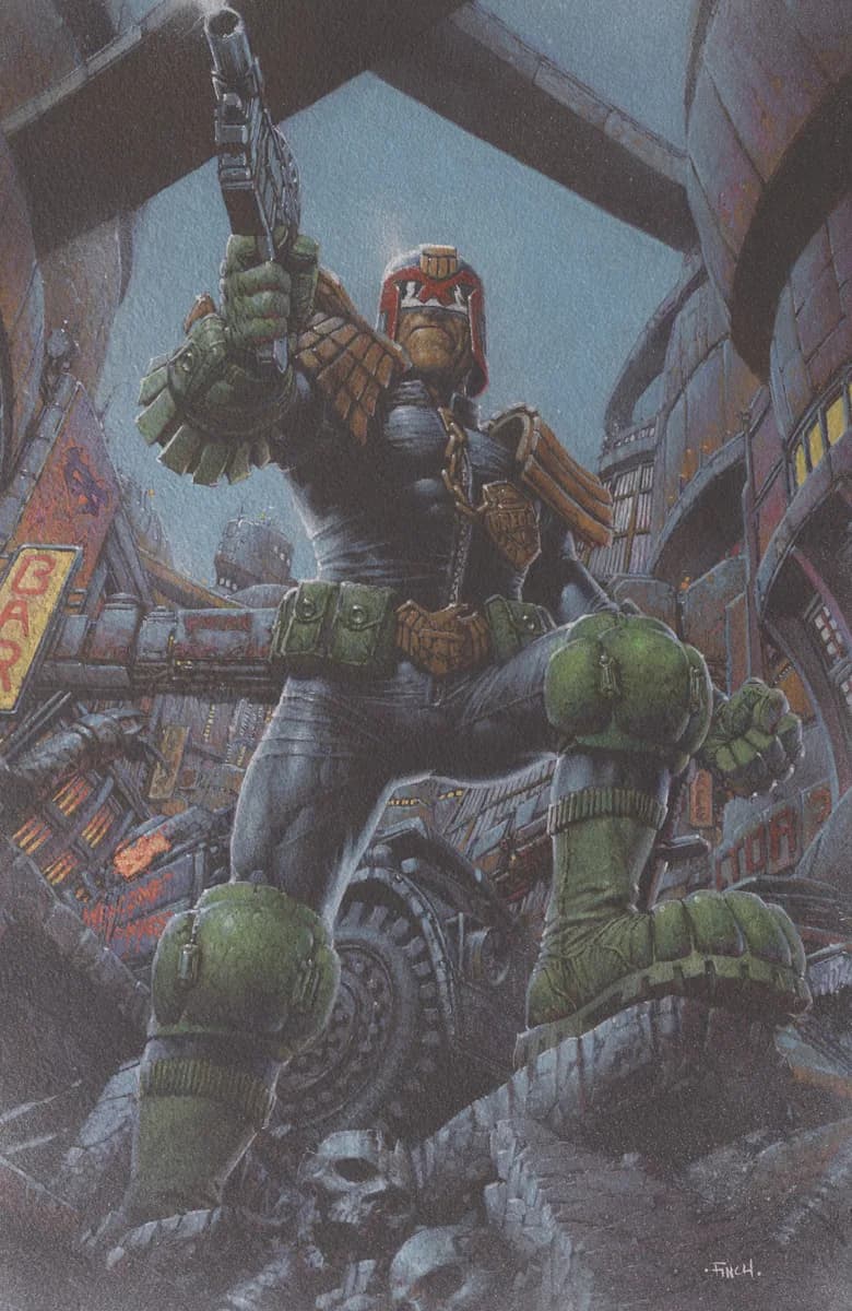 Judge Dredd/Biker Mice from Mars #1 Cover F David Finch Foil Var cover