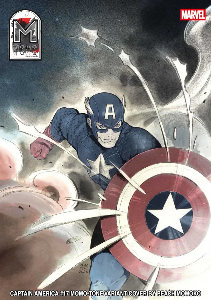 CAPTAIN AMERICA #17 PEACH MOMOKO MOMO-TONE VARIANT cover