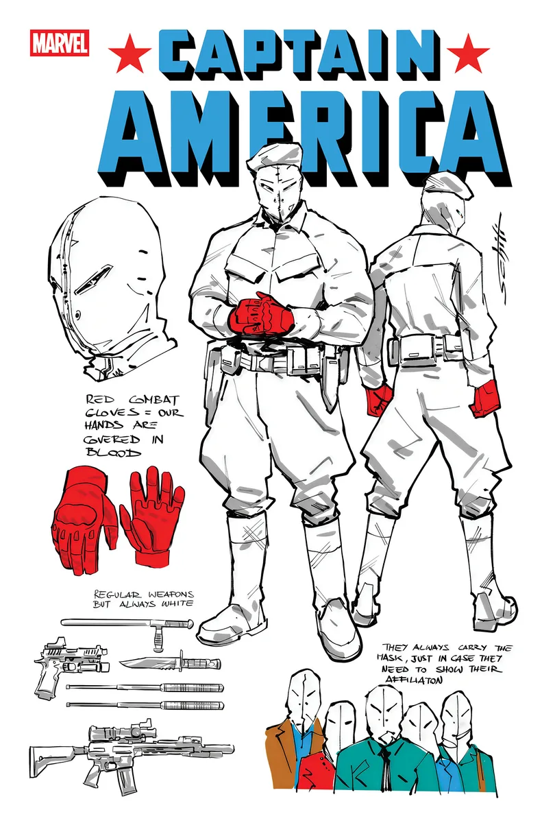 CAPTAIN AMERICA #18 VALERIO SCHITI DESIGN 1:10 VARIANT cover