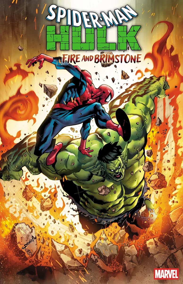SPIDER-MAN/HULK: FIRE AND BRIMSTONE #4 SERGIO DAVILA 1:25 VARIANT cover