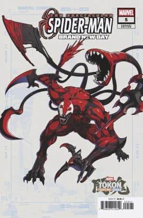 SPECTACULAR SPIDER-MAN: BRAND NEW DAY #5 MARVEL TOKON: FIGHTING SOULS VARIANT cover