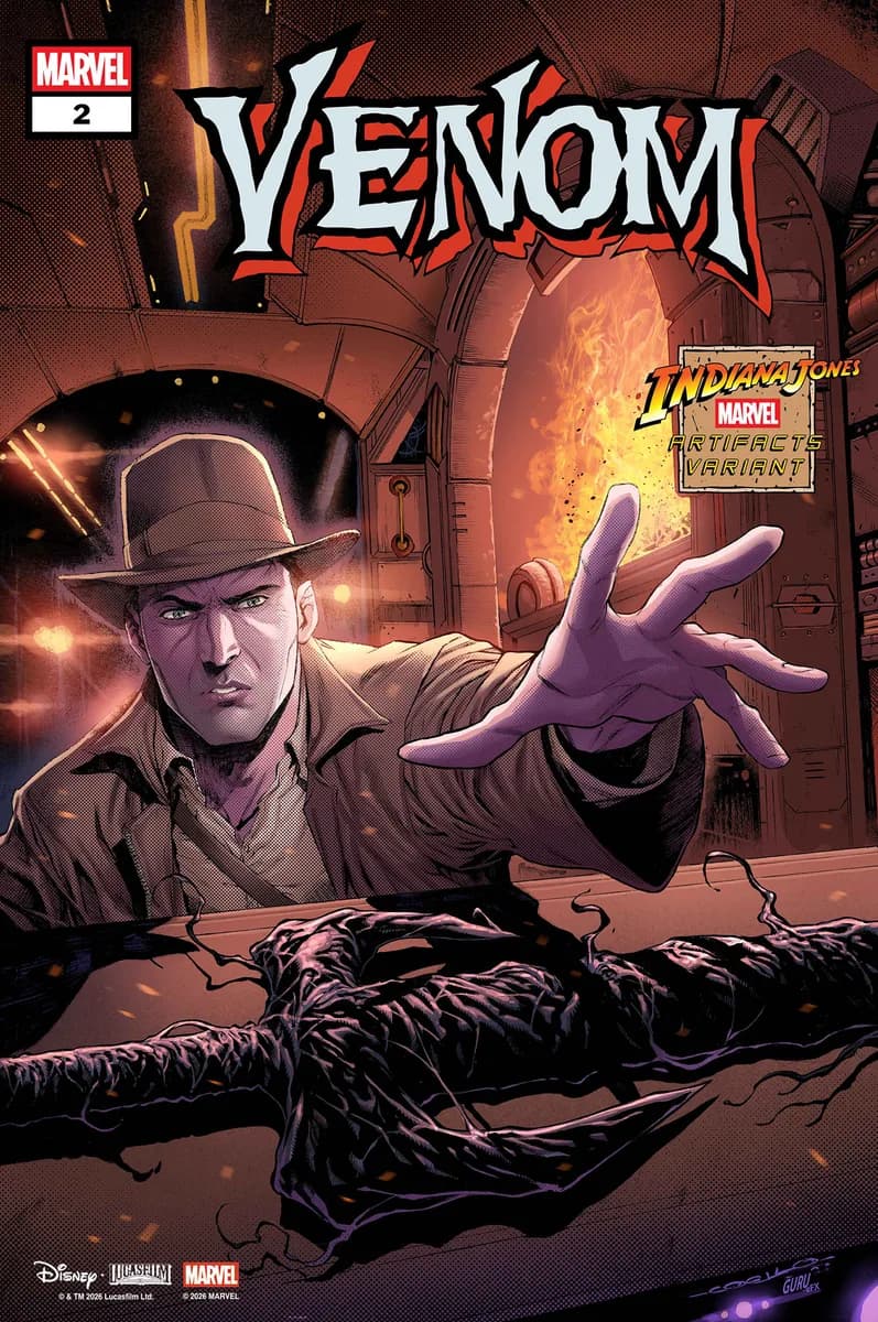 VENOM #2 IBAN COELLO INDIANA JONES MARVEL ARTIFACT VARIANT cover