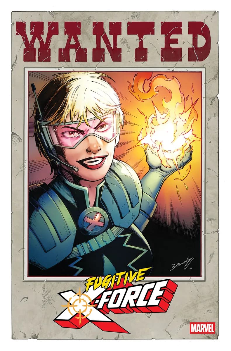 FUGITIVE X-FORCE #1 COVER B MARK BAGLEY WANTED VARIANT cover
