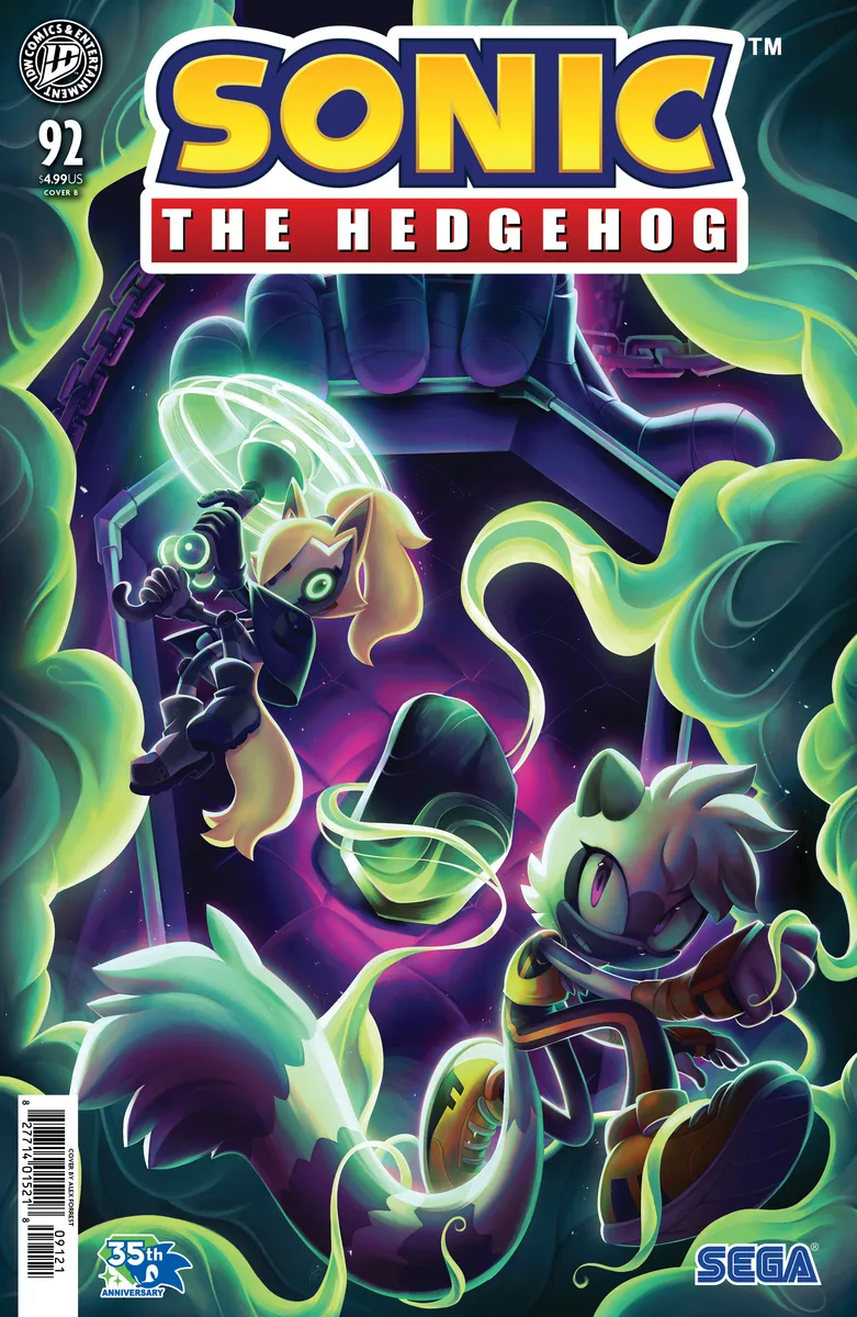 Sonic the Hedgehog #92 Variant B (Forrest) cover