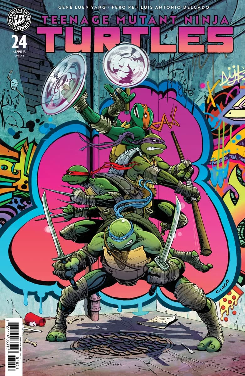 Teenage Mutant Ninja Turtles #24 Variant E (Cinco) cover