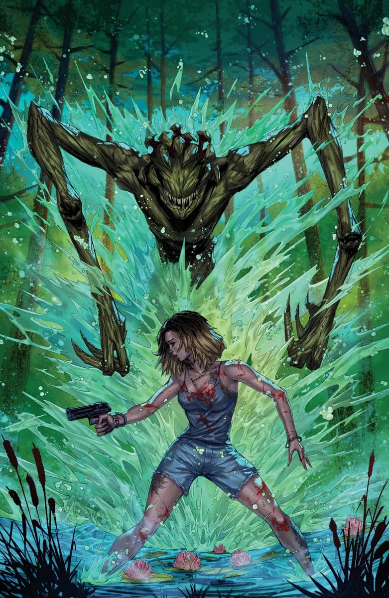A Quiet Place: Rising Tides #1 Variant RI (25) (Kirkham Full Art) cover