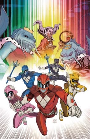 Mighty Morphin Power Rangers (2026) #4 F 1:10 INCV Foil Variant (Full Art Foil, Sevy) cover