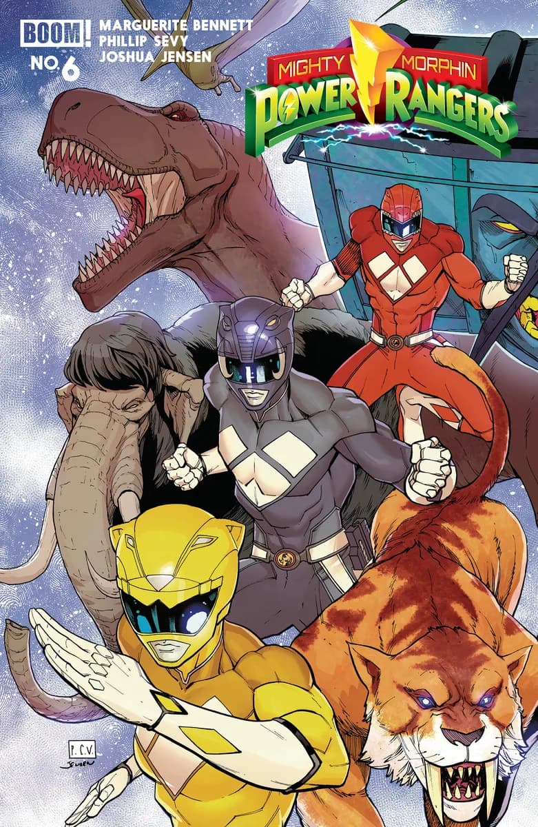 Mighty Morphin Power Rangers (2026) #6 B Variant (Dressed, Sevy) cover