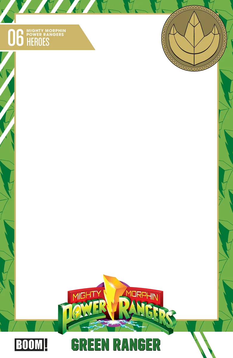 Mighty Morphin Power Rangers (2026) #6 D Trading Card Blank Sketch Variant cover