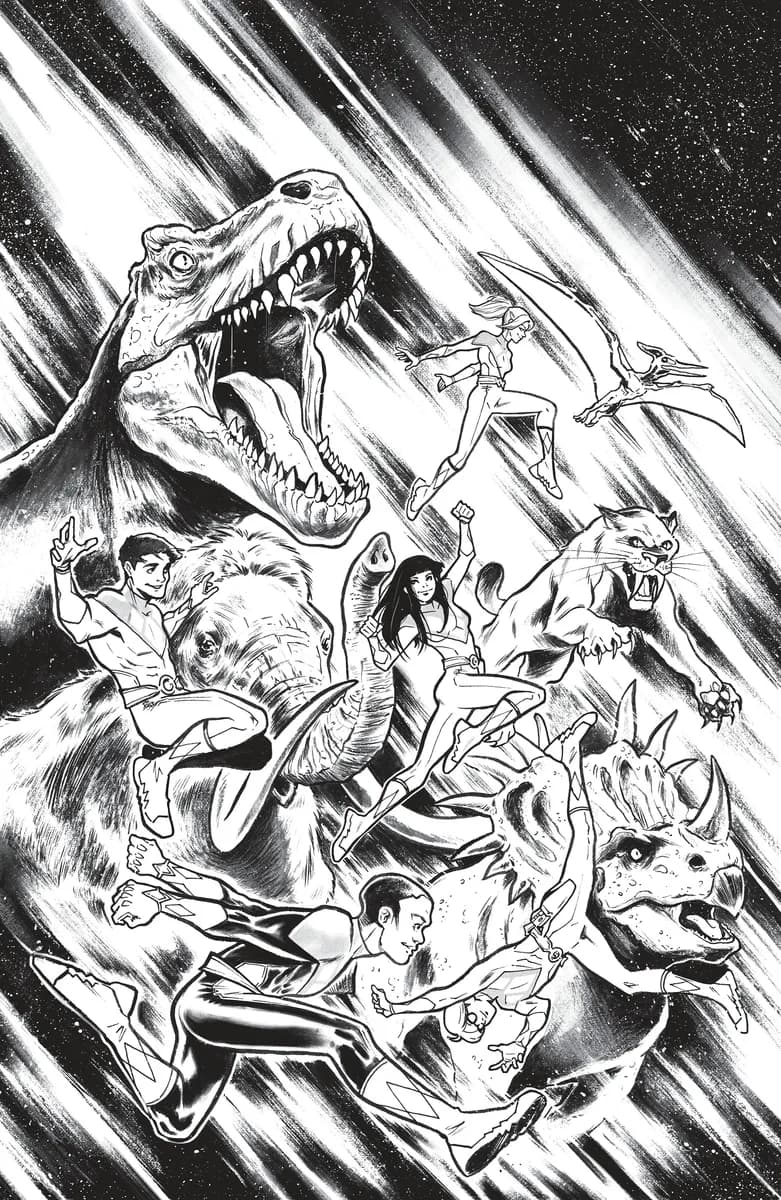 Mighty Morphin Power Rangers (2026) #6 H 1:25 INCV Variant (Full Art, Campana) cover