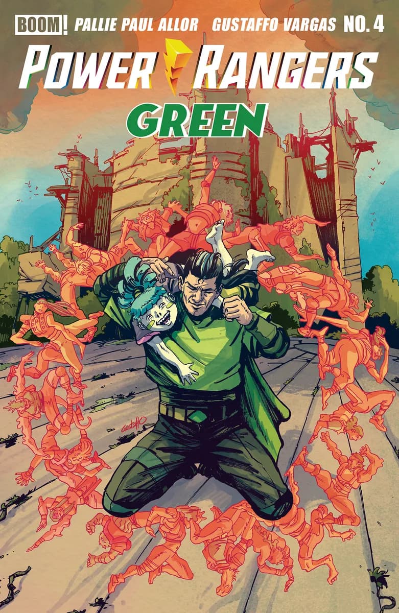 Power Rangers Green #4 B Variant (Dressed, Vargas) cover