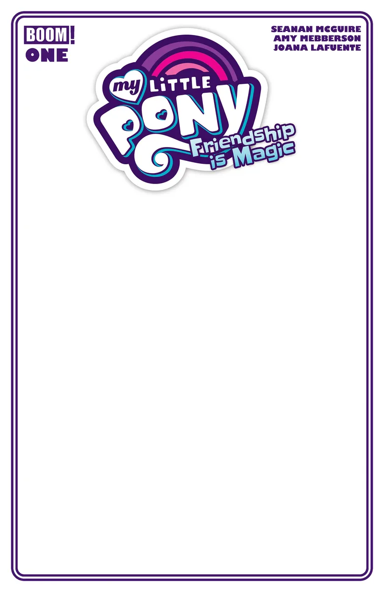 My Little Pony: Friendship is Magic (2026) #1 D Blank Sketch Variant cover